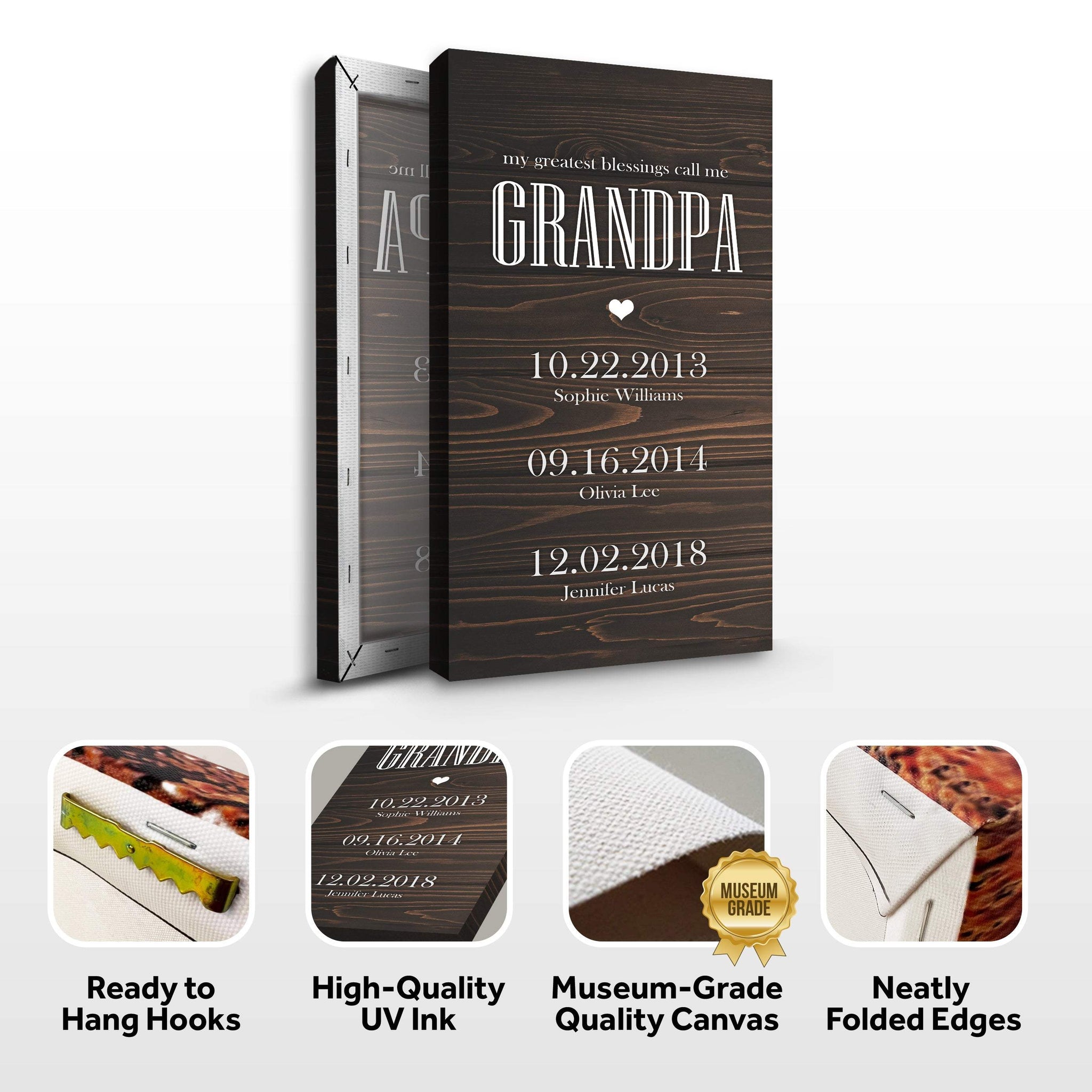 Grandfather's Name Sign - Tailored Canvases - Flyclothing LLC