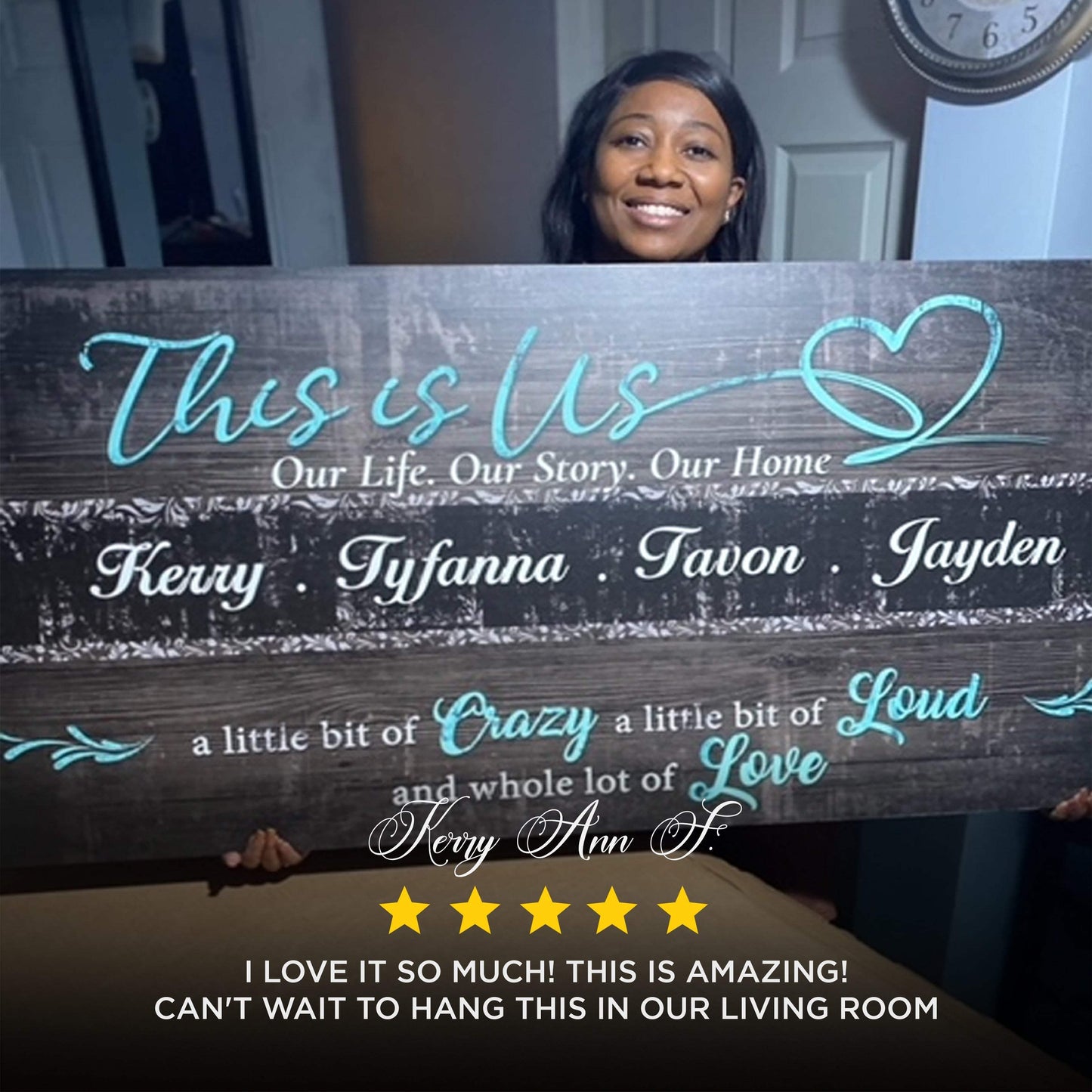 This is Us Family Sign - Tailored Canvases - Flyclothing LLC
