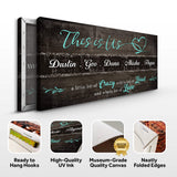 This is Us Family Sign - Tailored Canvases - Flyclothing LLC