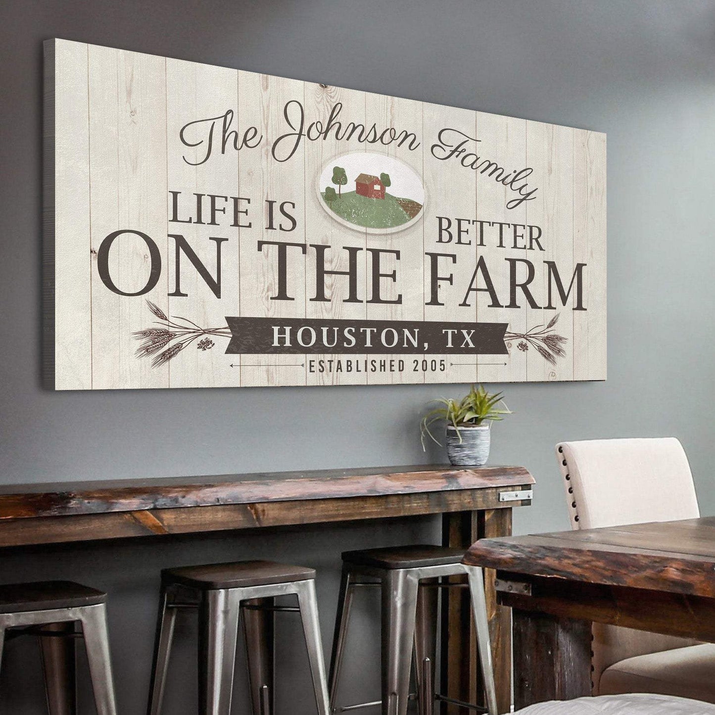 Life Is Better On The Farm Sign - Tailored Canvases - Flyclothing LLC