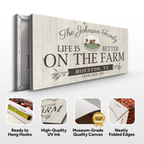 Life Is Better On The Farm Sign - Tailored Canvases - Flyclothing LLC