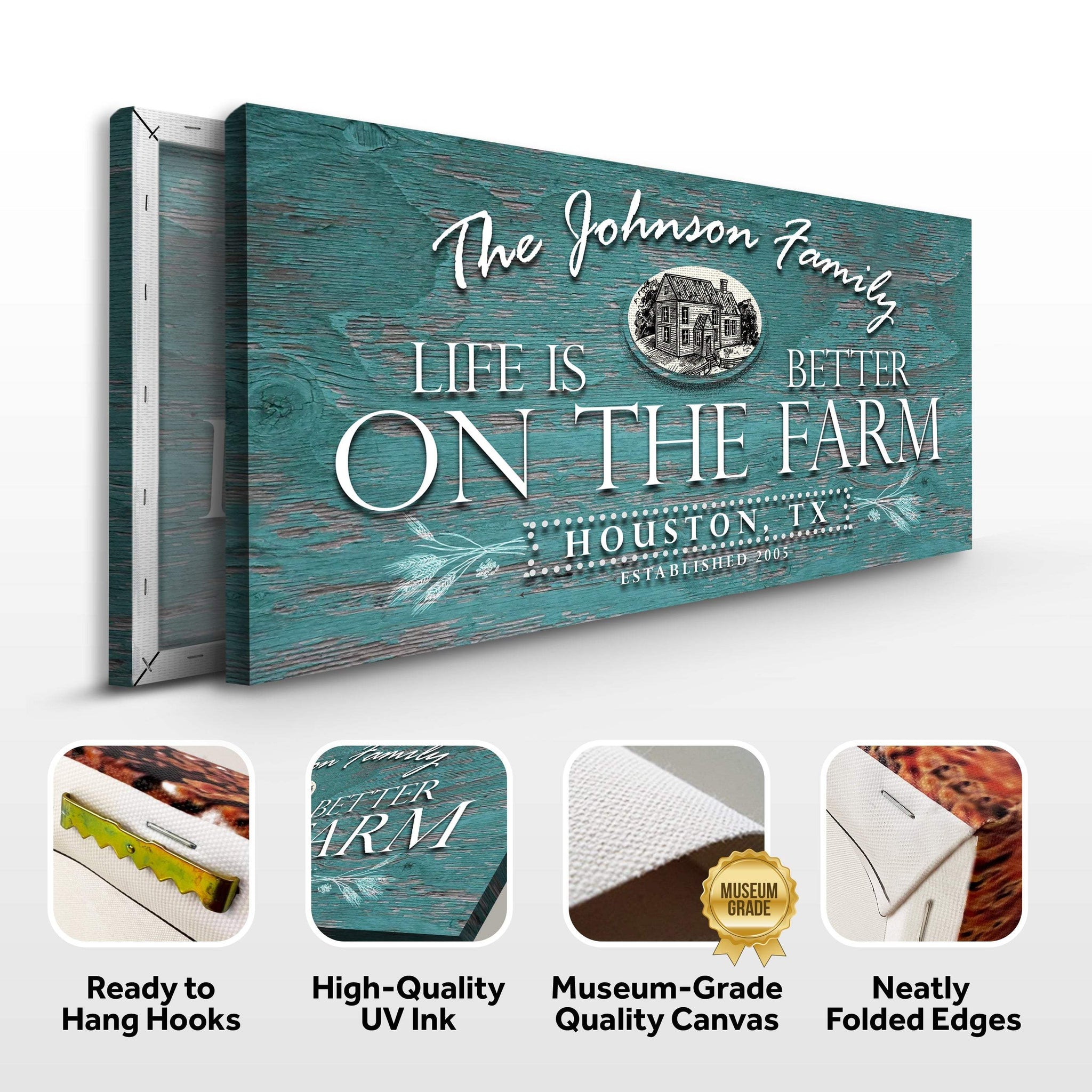 Life Is Better On The Farm Sign VI - Tailored Canvases - Flyclothing LLC