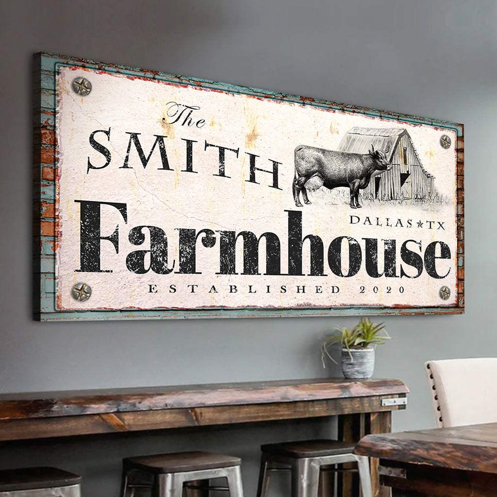 Rustic Farmhouse Sign II - Tailored Canvases - Flyclothing LLC