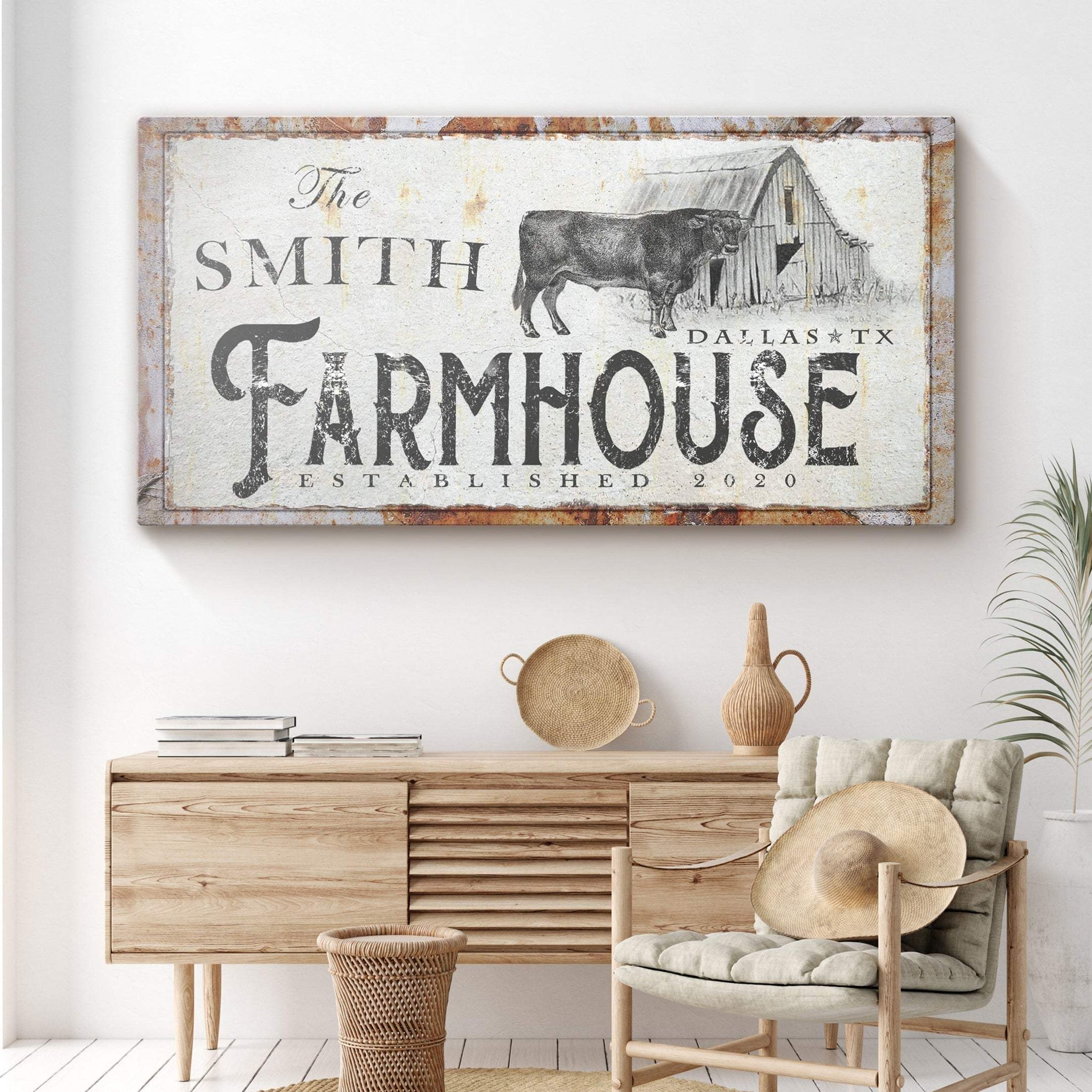 Rustic Farmhouse Sign - Tailored Canvases - Flyclothing LLC