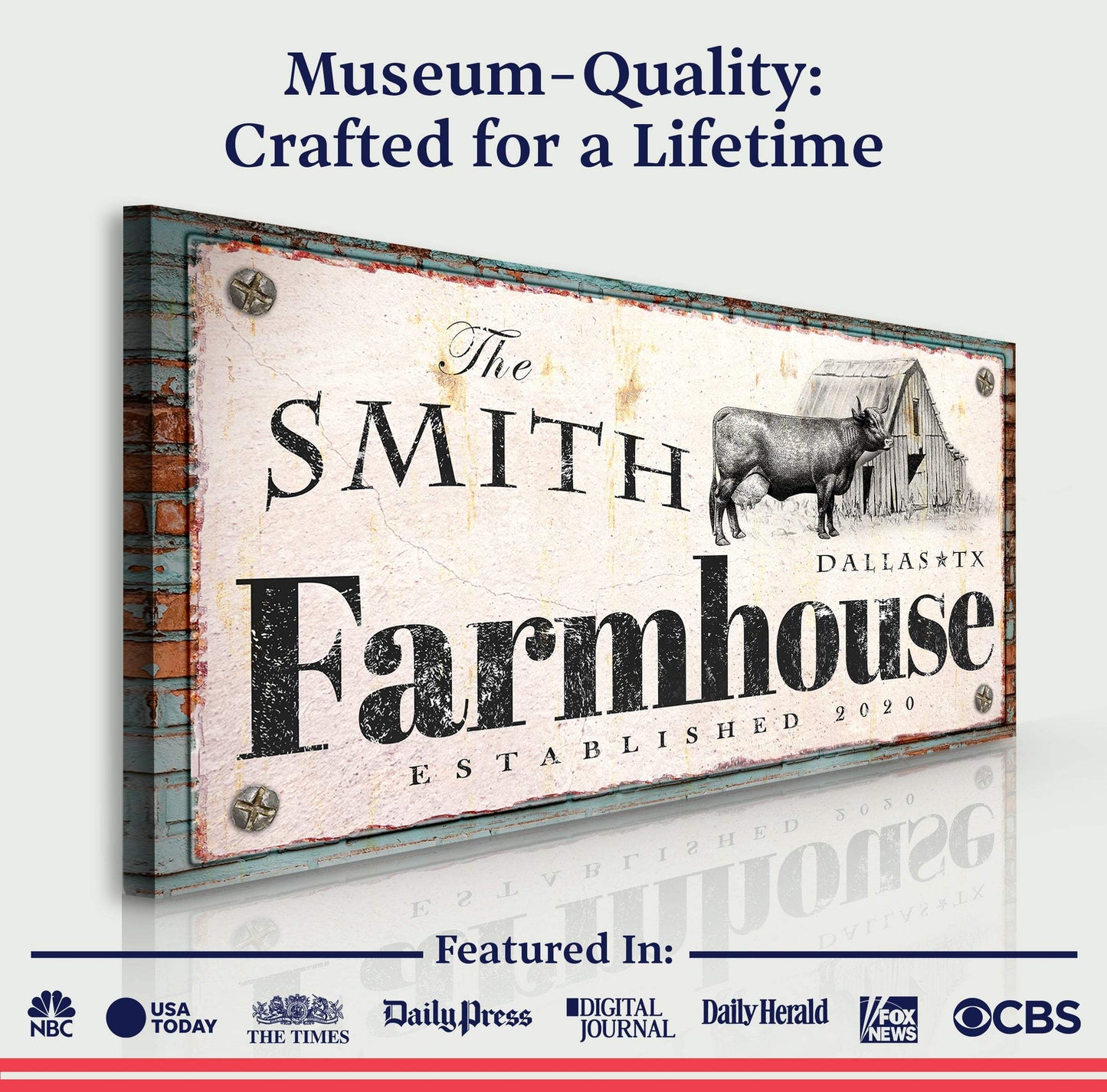 Rustic Farmhouse Sign II - Tailored Canvases - Flyclothing LLC