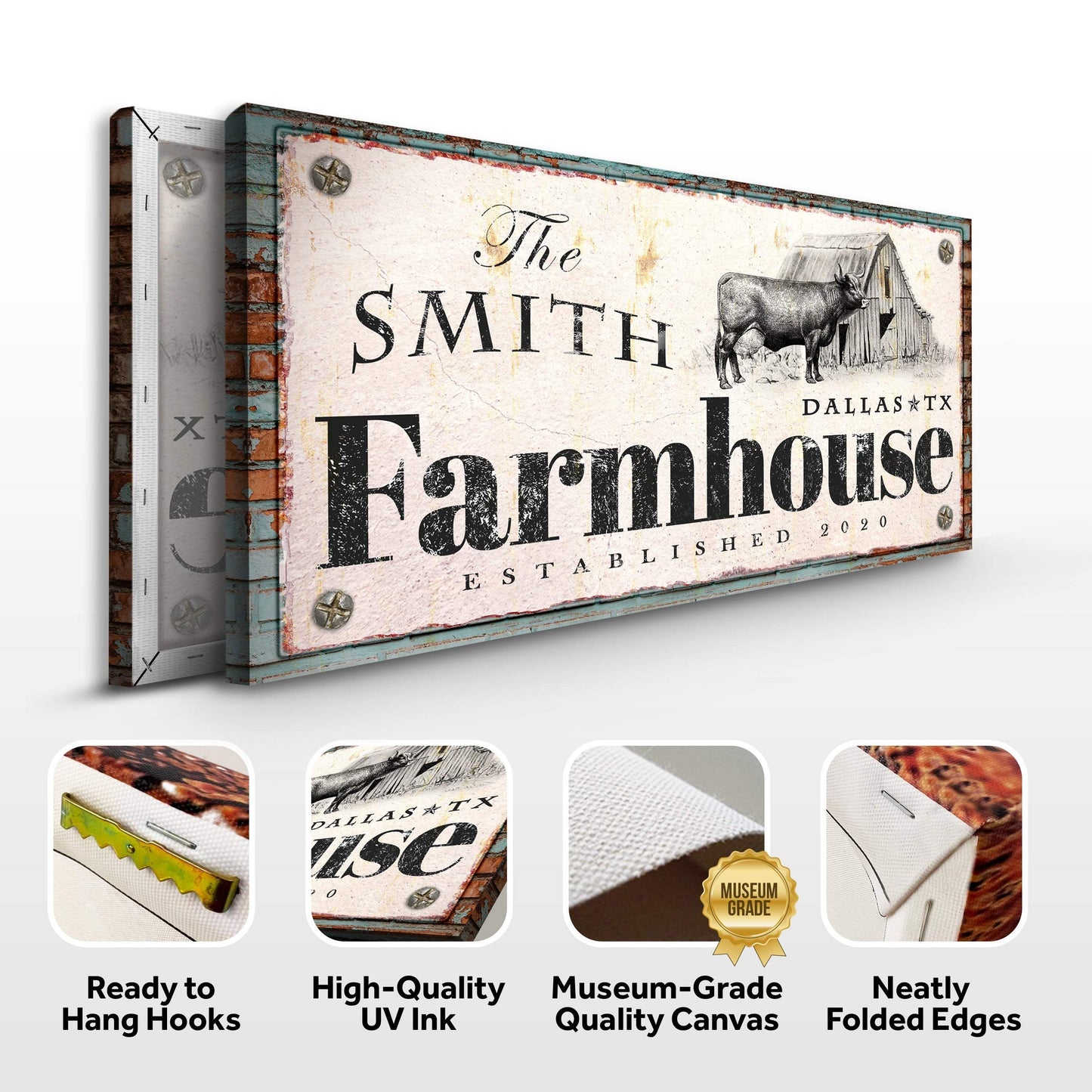 Rustic Farmhouse Sign II - Tailored Canvases - Flyclothing LLC