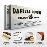 Enjoy the Show Family Cinema Sign - Tailored Canvases - Flyclothing LLC