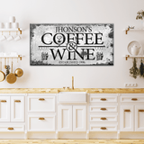Coffee and Wine Sign - Tailored Canvases - Flyclothing LLC
