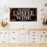 Coffee and Wine Sign - Tailored Canvases - Flyclothing LLC