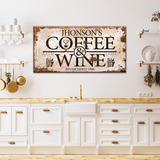 Coffee and Wine Sign - Tailored Canvases - Flyclothing LLC