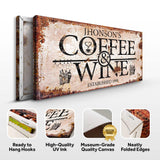 Coffee and Wine Sign II - Tailored Canvases - Flyclothing LLC