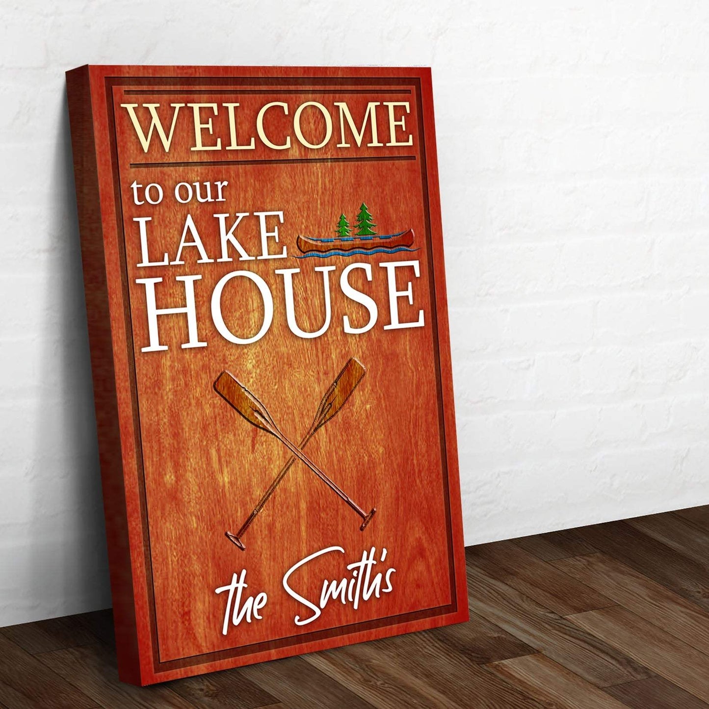 Welcome To Our Lake House Sign - Tailored Canvases - Flyclothing LLC