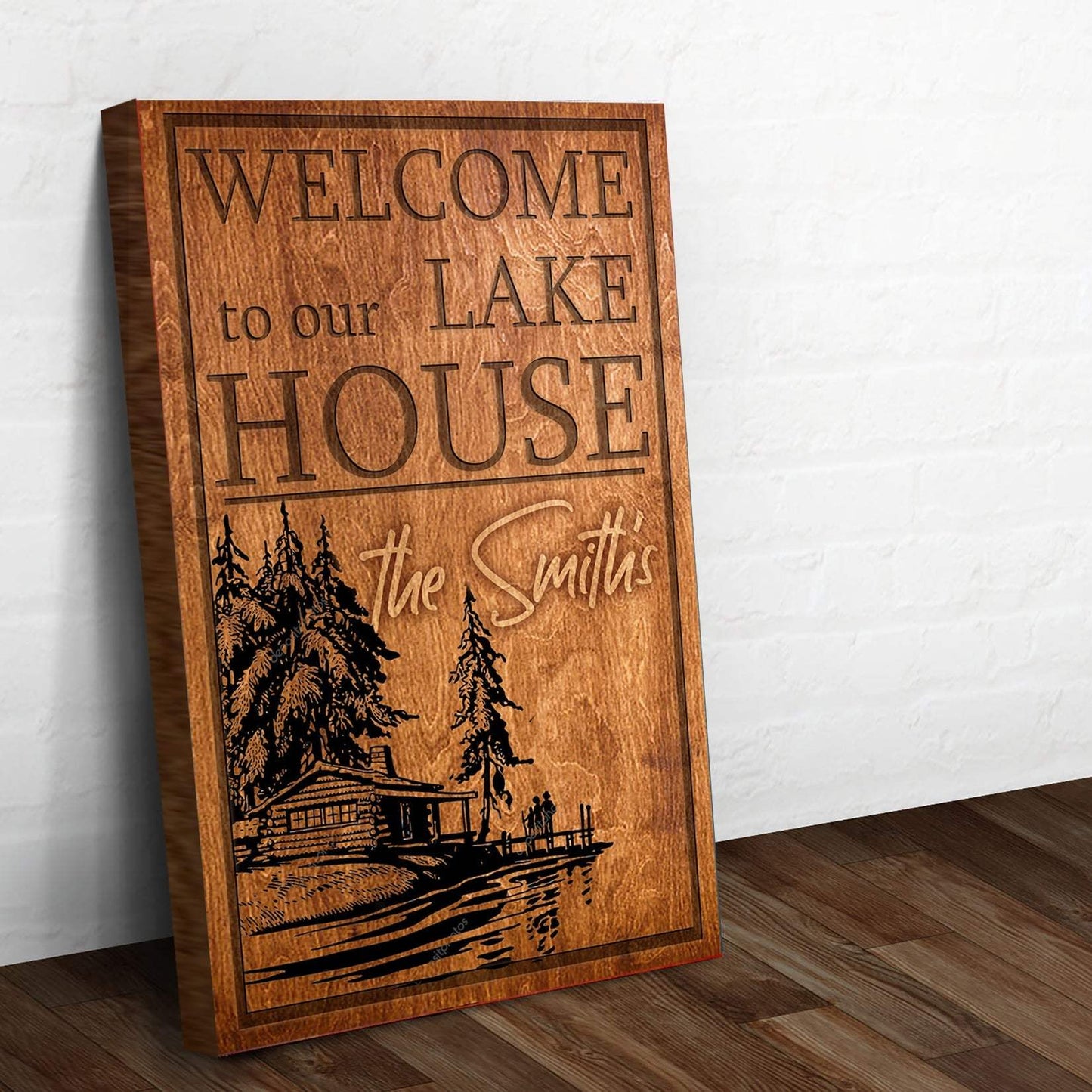 Welcome To Our Lake House Sign - Tailored Canvases - Flyclothing LLC