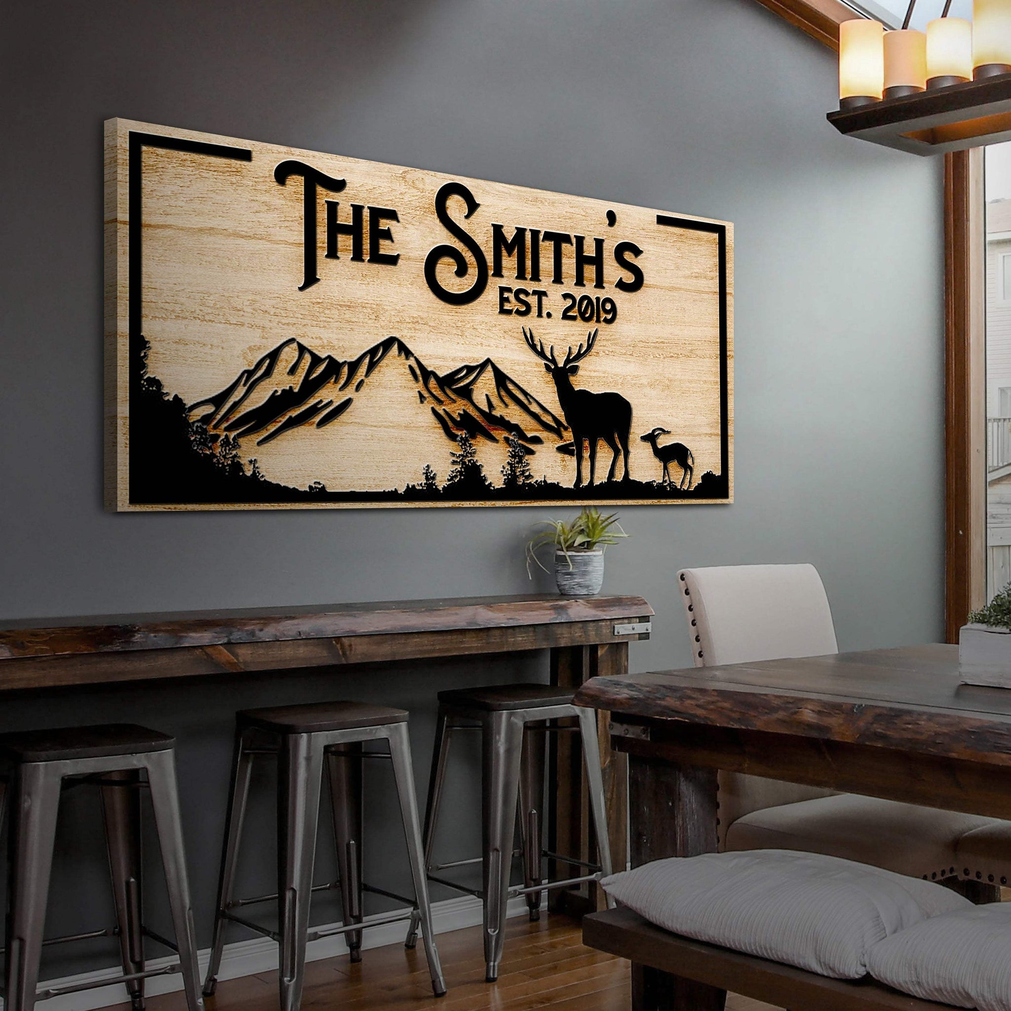 Family Mountain Sign - Tailored Canvases - Flyclothing LLC