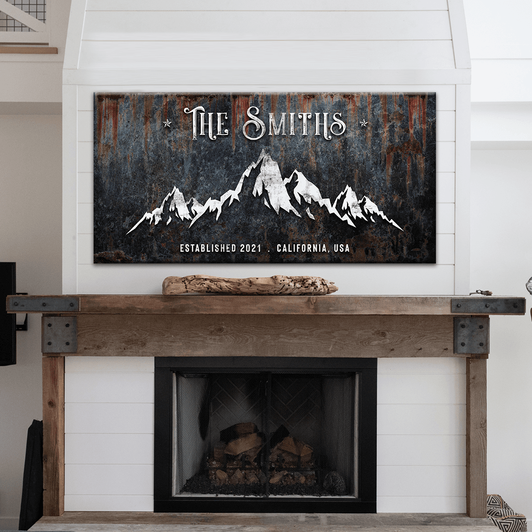 Family Mountain Home Sign III - Tailored Canvases - Flyclothing LLC