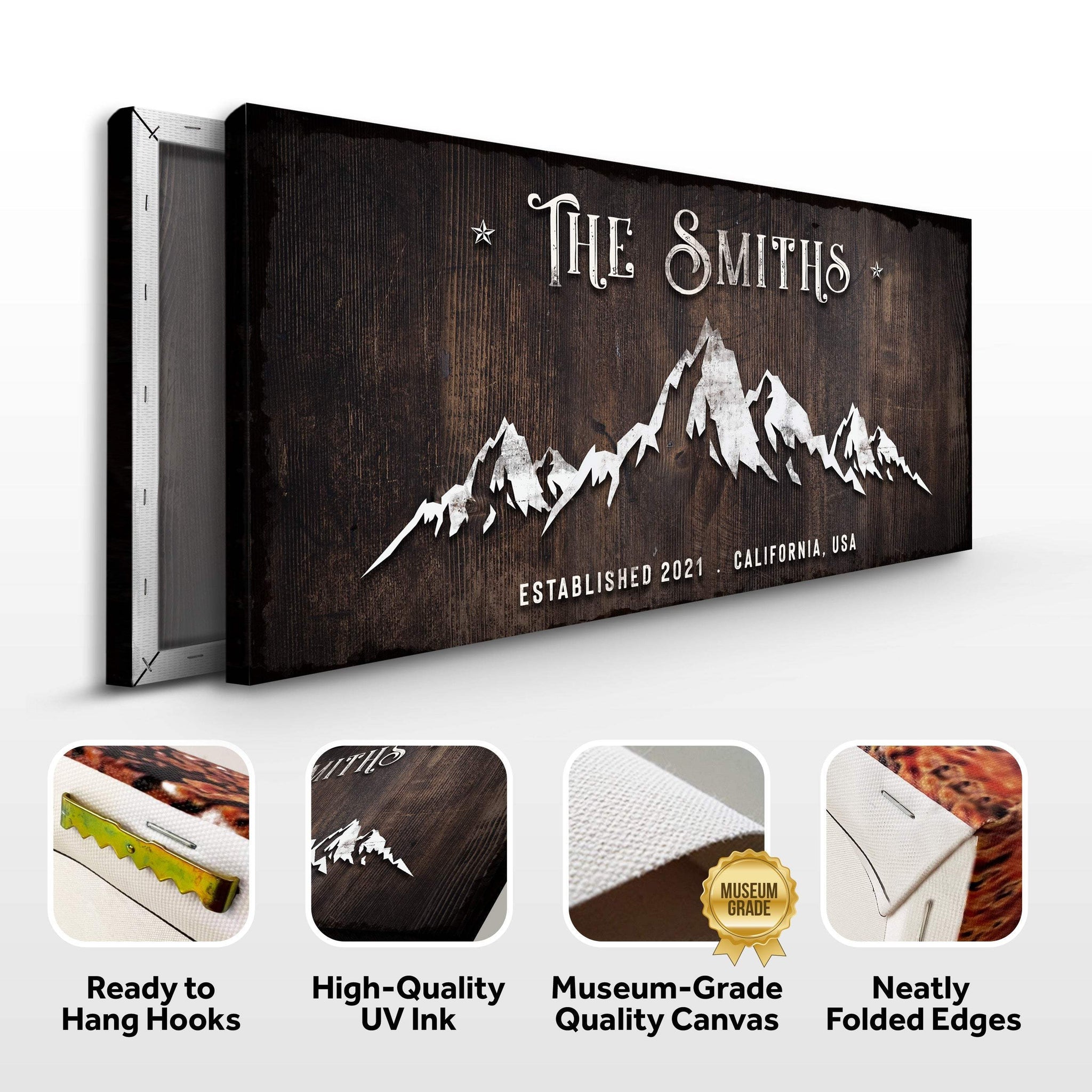 Family Mountain Home Sign - Tailored Canvases - Flyclothing LLC