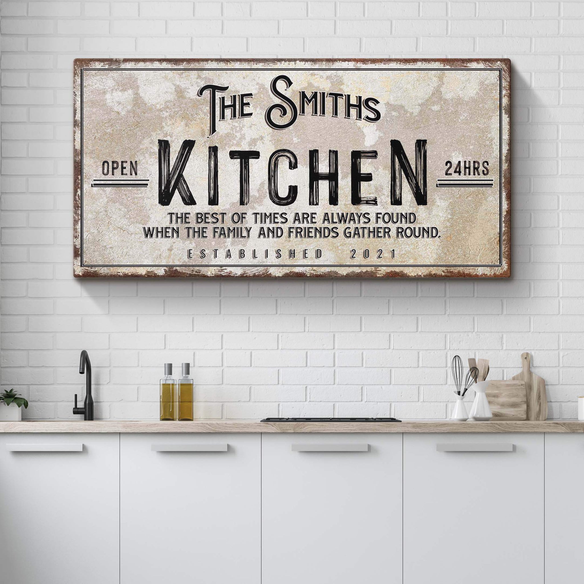 Family Kitchen Sign - Tailored Canvases - Flyclothing LLC