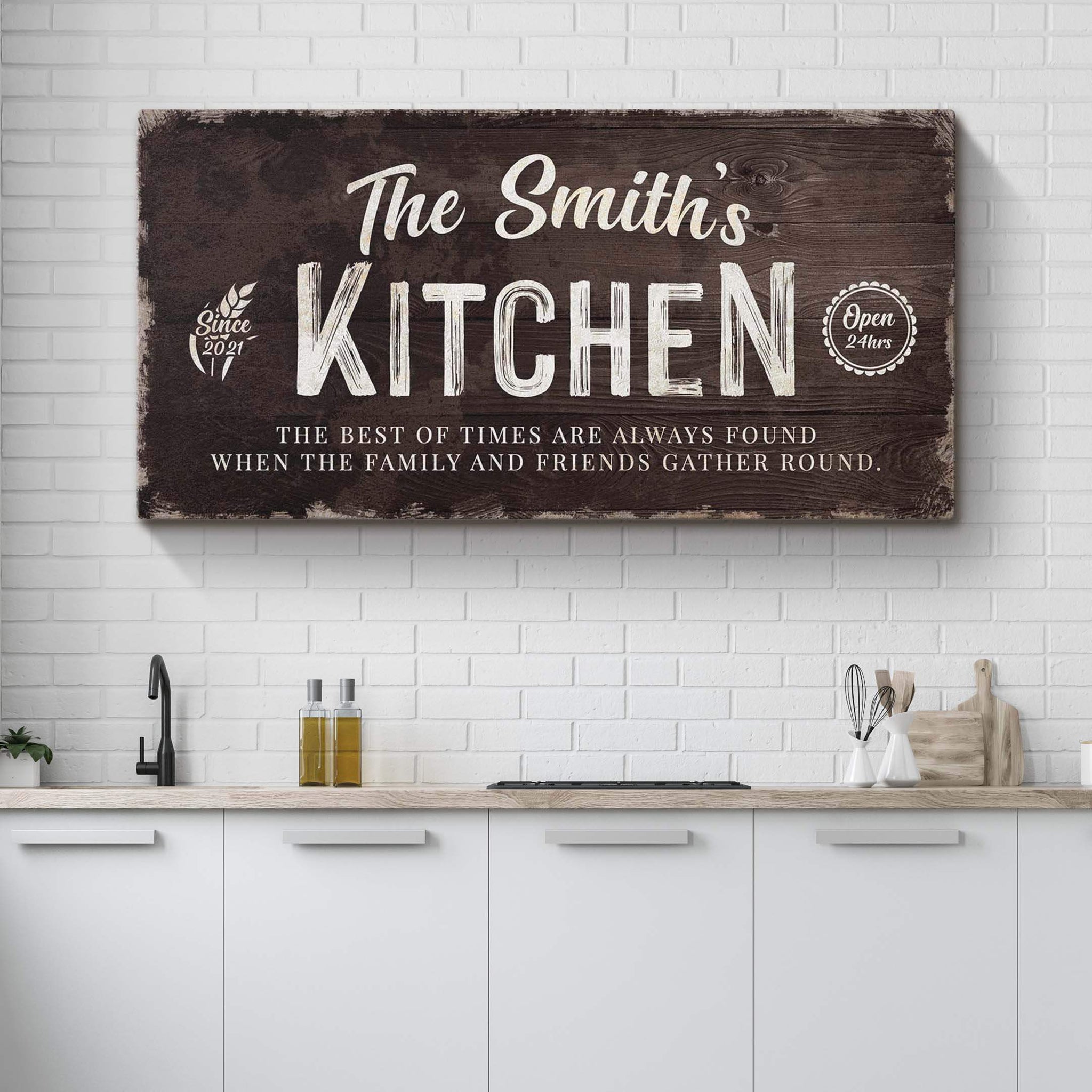 Family Kitchen Sign - Tailored Canvases - Flyclothing LLC
