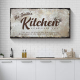 Family Kitchen Sign III - Tailored Canvases - Flyclothing LLC
