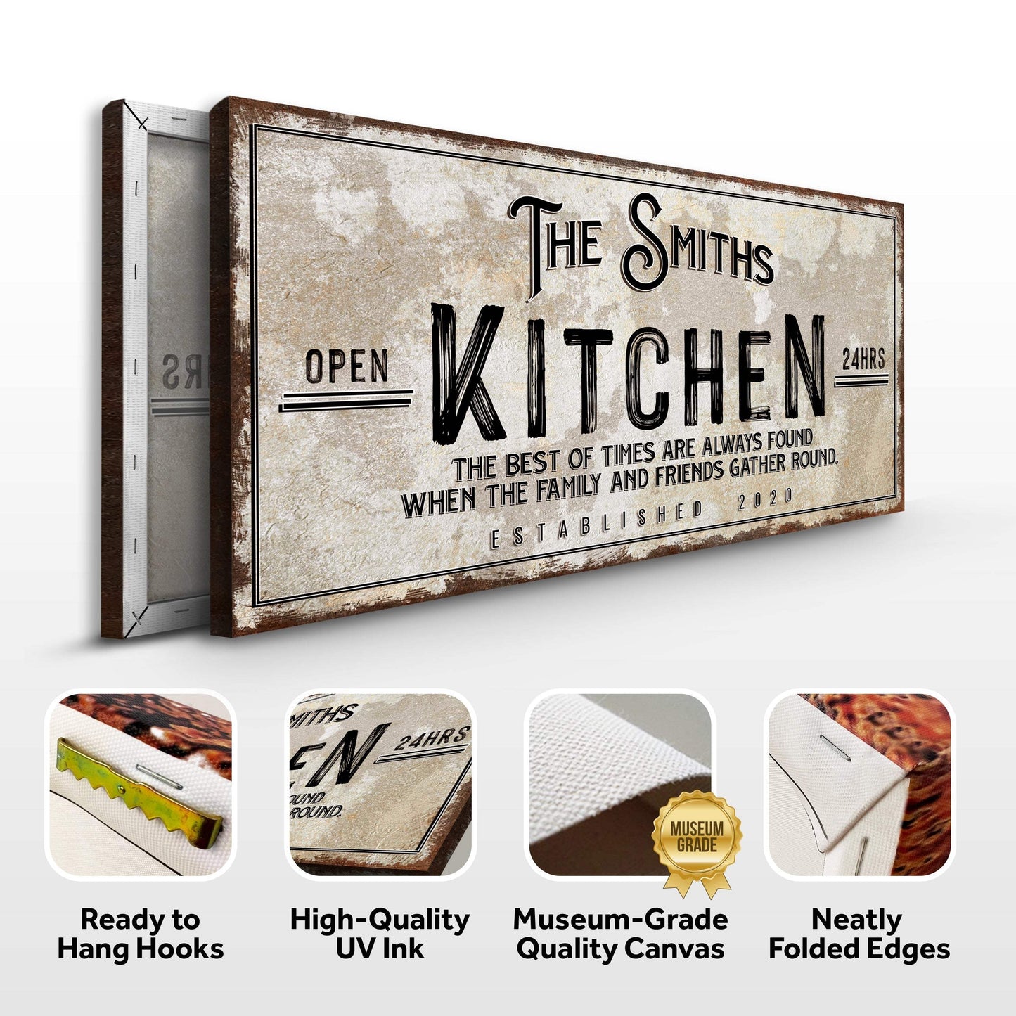 Family Kitchen Sign - Tailored Canvases - Flyclothing LLC