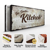 Family Kitchen Sign III - Tailored Canvases - Flyclothing LLC