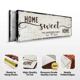 Home Sweet Home Sign - Tailored Canvases - Flyclothing LLC