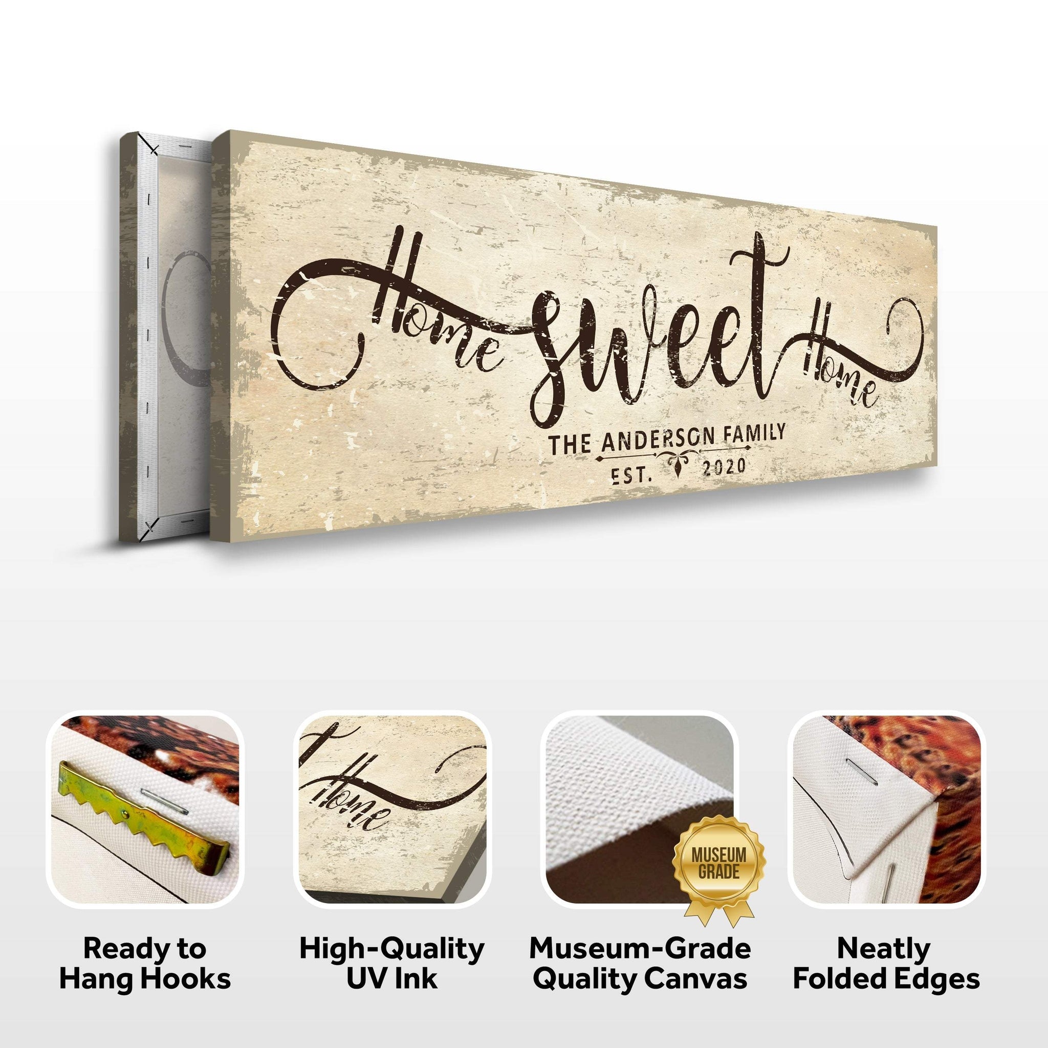Home Sweet Home Sign VI - Tailored Canvases - Flyclothing LLC