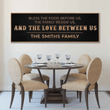 Family Blessing: Bless the Food Sign - Tailored Canvases - Flyclothing LLC