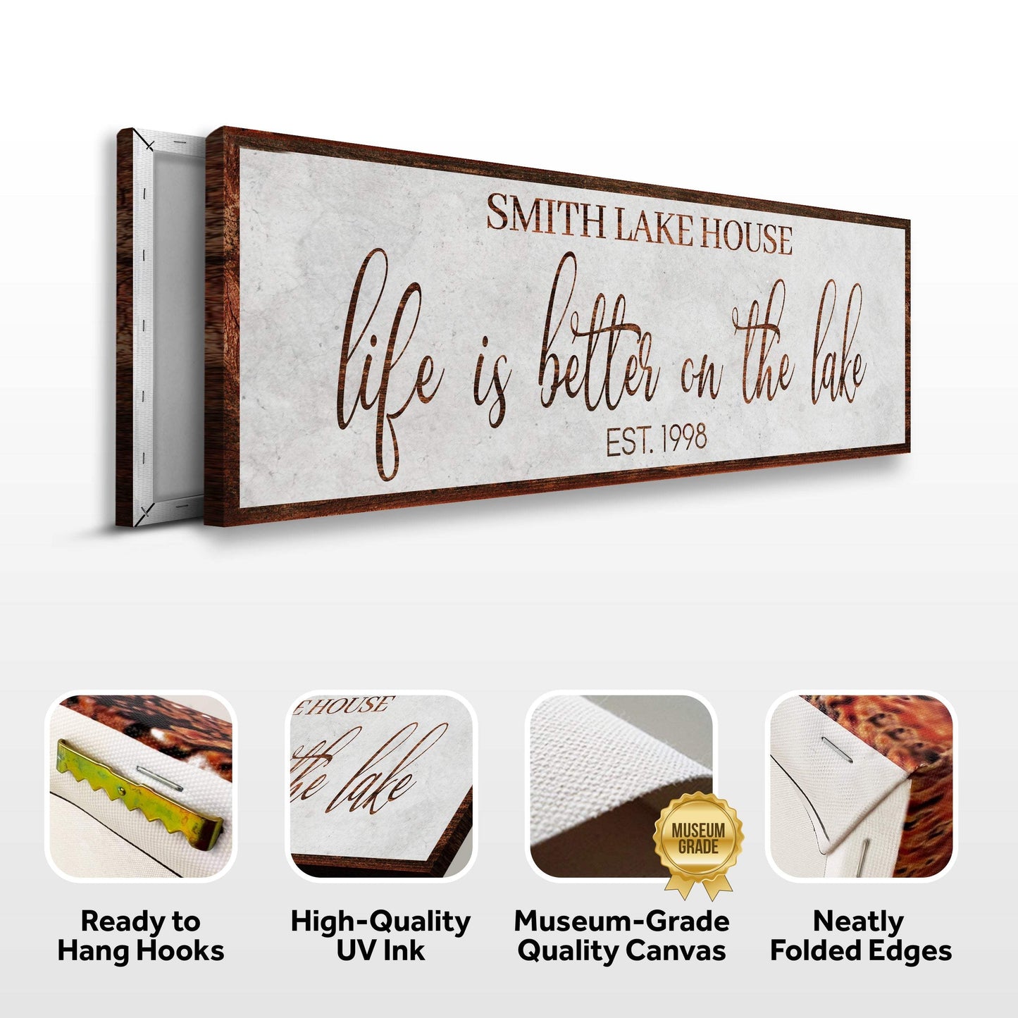 Life Is Better On The Lake Sign II - Tailored Canvases - Flyclothing LLC