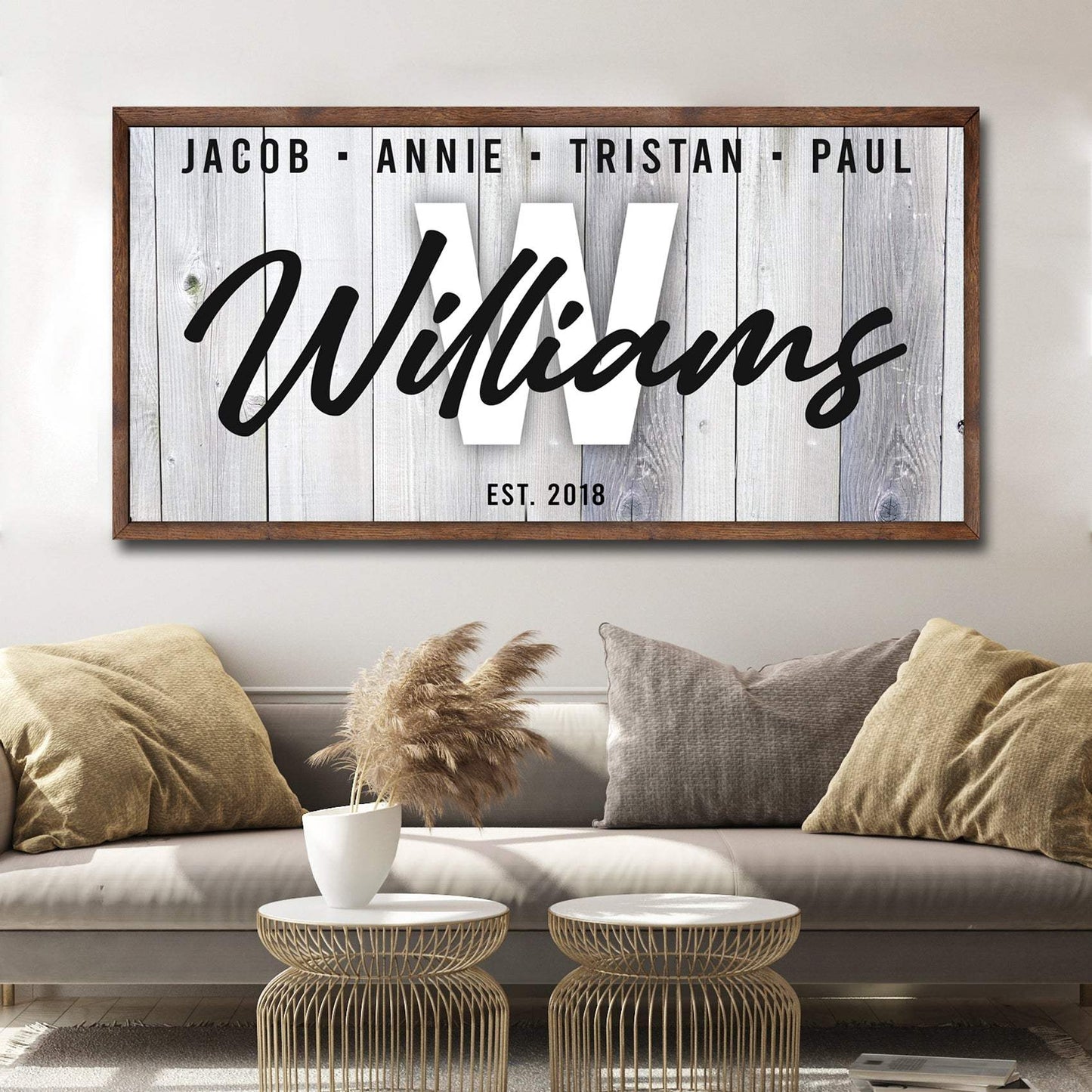 Family Wood Sign - Tailored Canvases - Flyclothing LLC