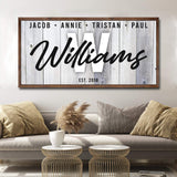 Family Wood Sign - Tailored Canvases - Flyclothing LLC