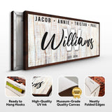 Family Wood Sign III - Tailored Canvases - Flyclothing LLC
