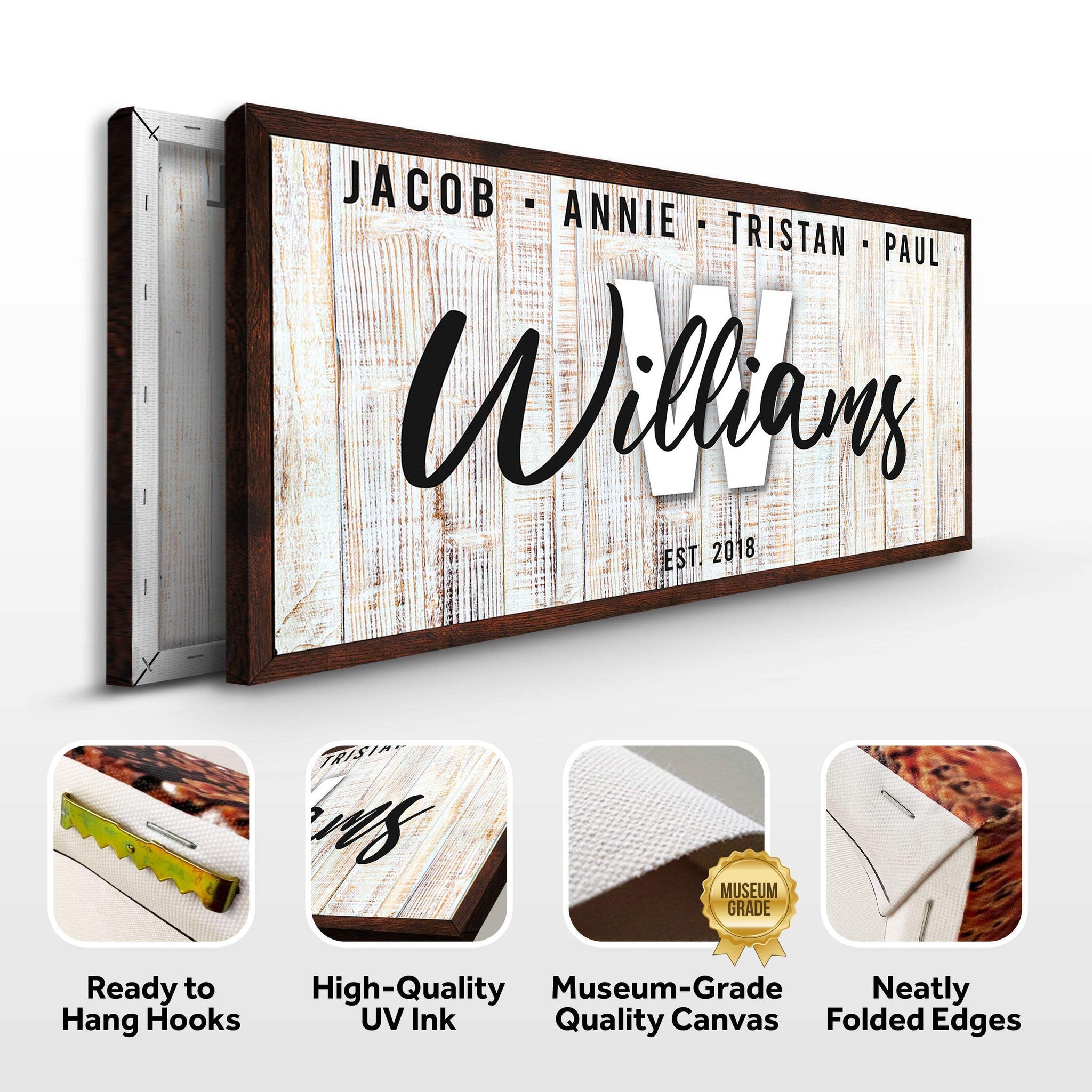 Family Wood Sign III - Tailored Canvases - Flyclothing LLC