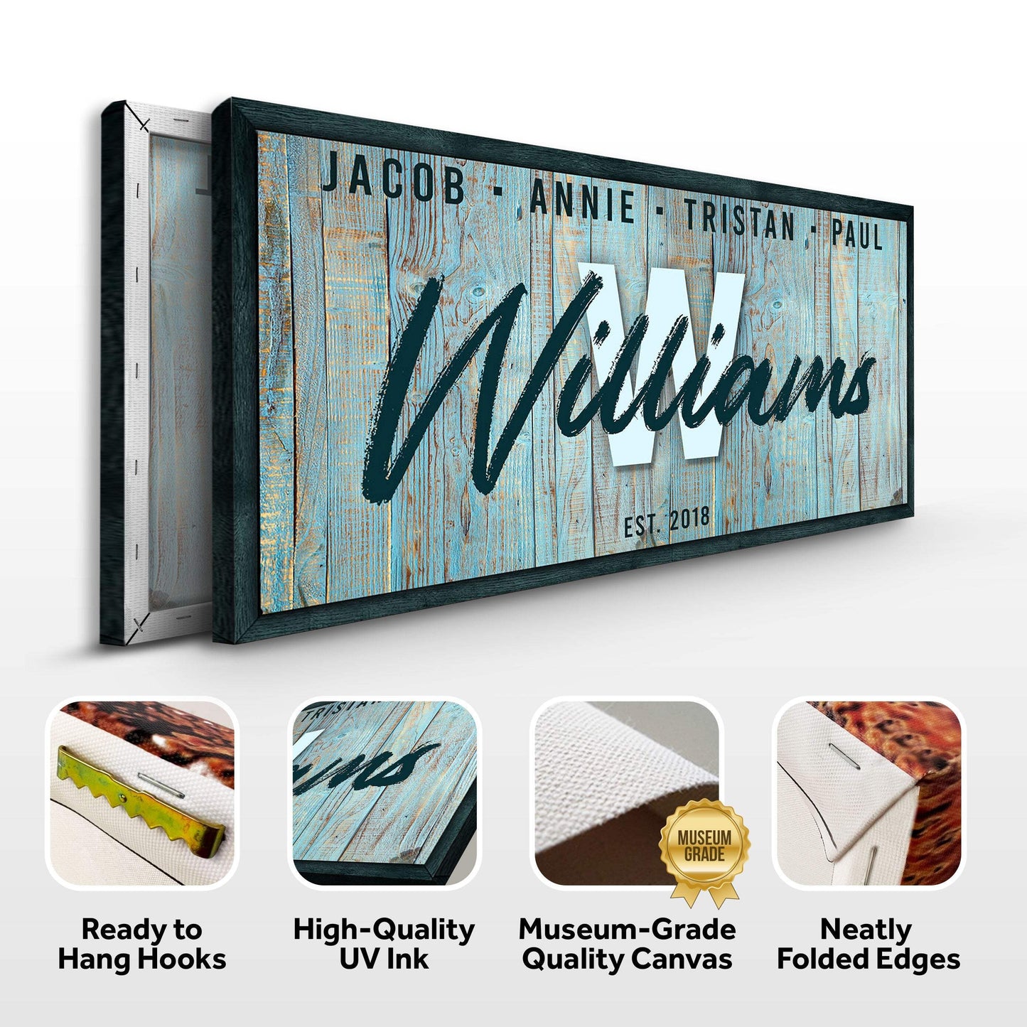 Family Wood Sign IV - Tailored Canvases - Flyclothing LLC
