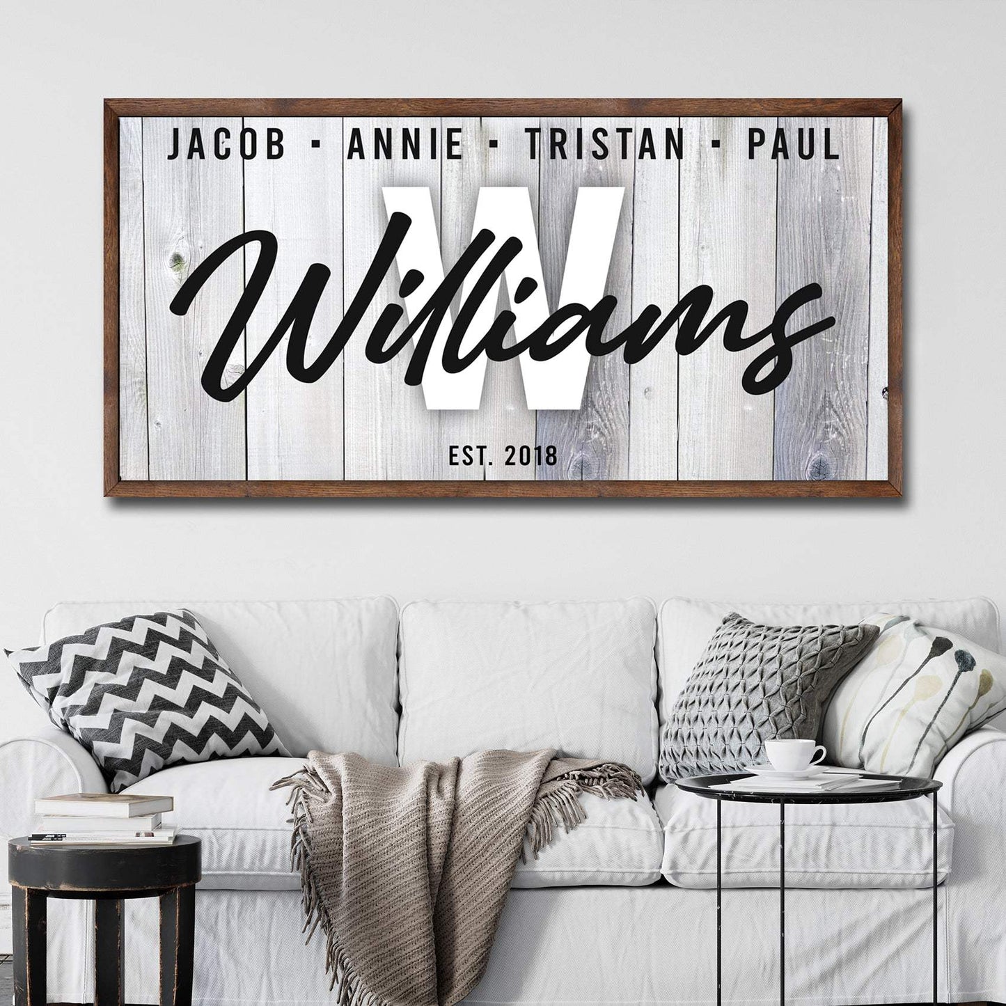 Family Wood Sign - Tailored Canvases - Flyclothing LLC