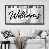 Family Wood Sign - Tailored Canvases - Flyclothing LLC