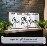 Family Wood Sign - Tailored Canvases - Flyclothing LLC