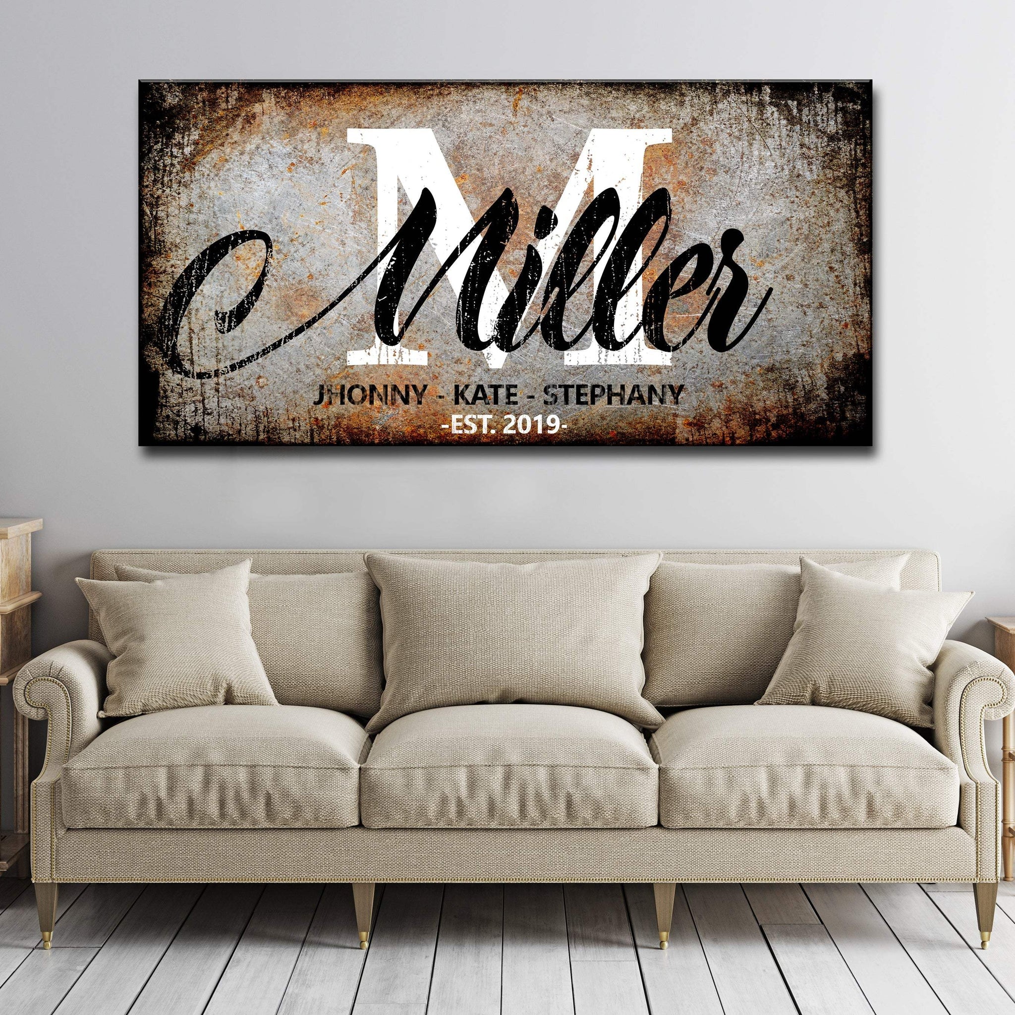 Family Last Name Sign - Tailored Canvases - Flyclothing LLC