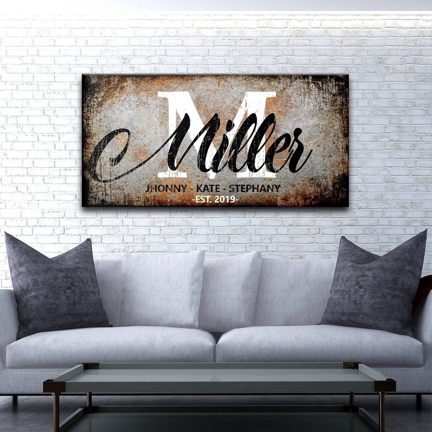 Family Last Name Sign - Tailored Canvases - Flyclothing LLC