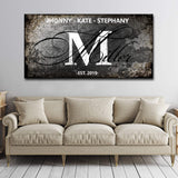 Family Last Name Sign - Tailored Canvases - Flyclothing LLC