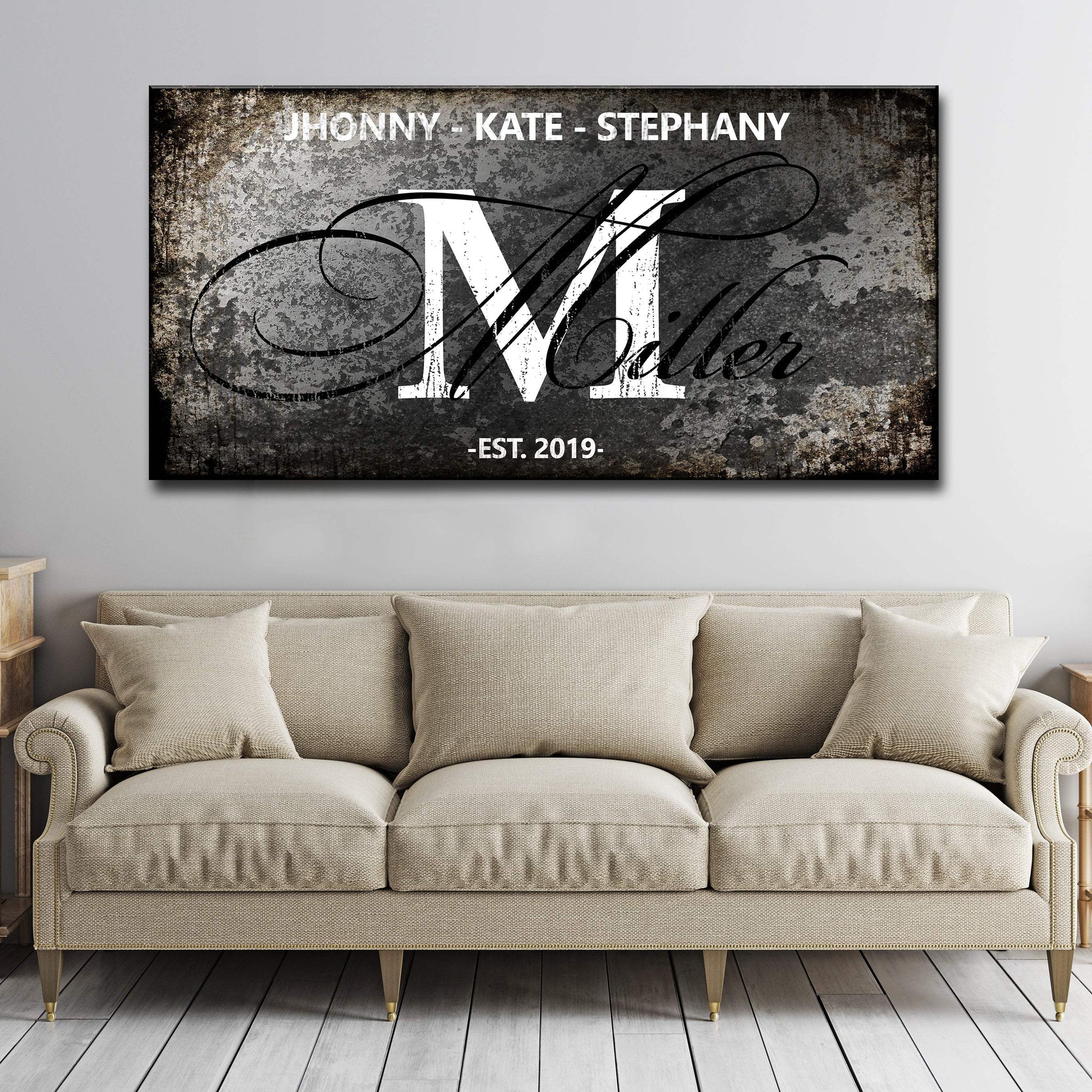 Family Last Name Sign - Tailored Canvases - Flyclothing LLC