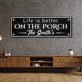 Family Name Porch Sign - Tailored Canvases - Flyclothing LLC
