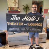 Family Theater and Lounge Sign III - Tailored Canvases - Flyclothing LLC
