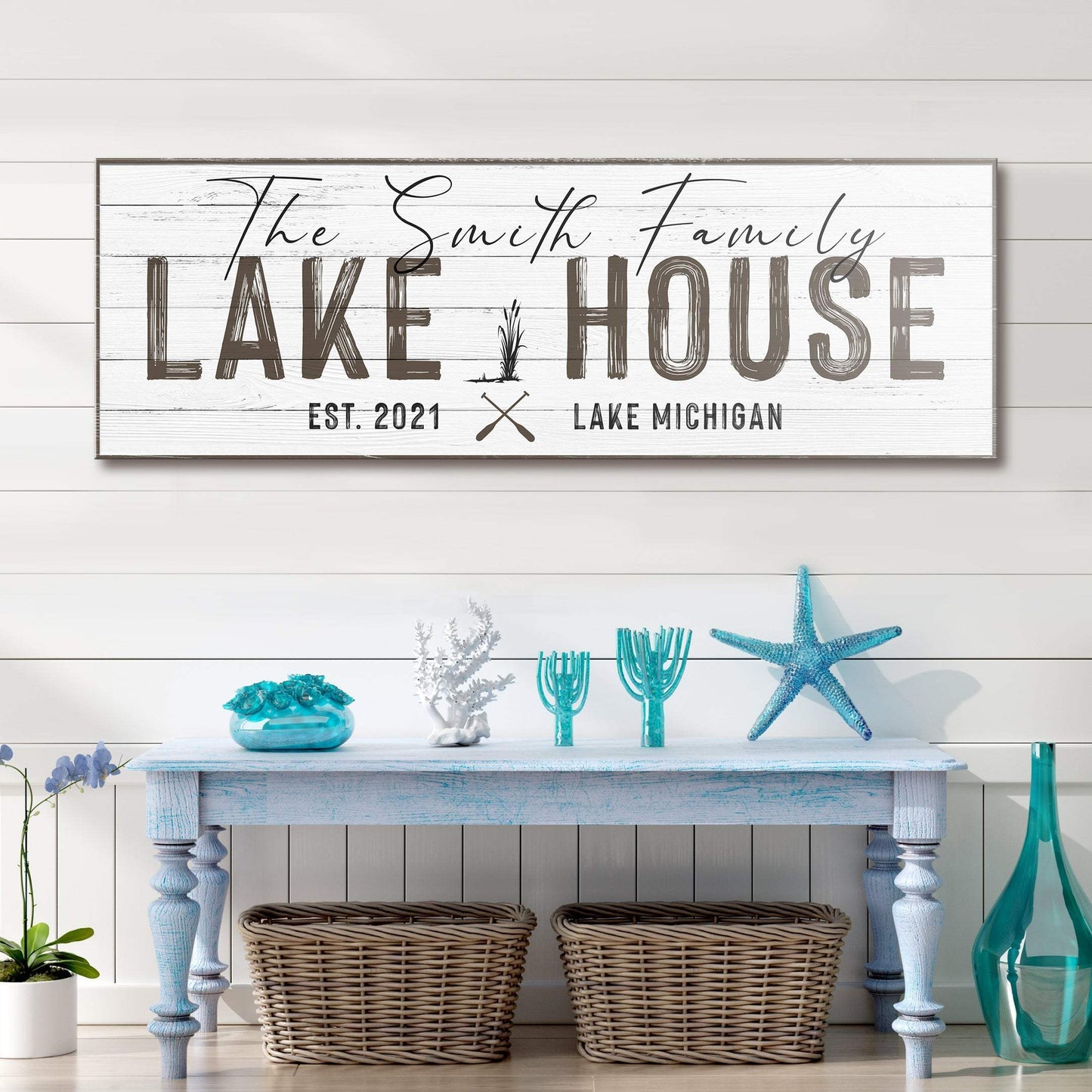 Classic Family Lake House Sign - Tailored Canvases - Flyclothing LLC