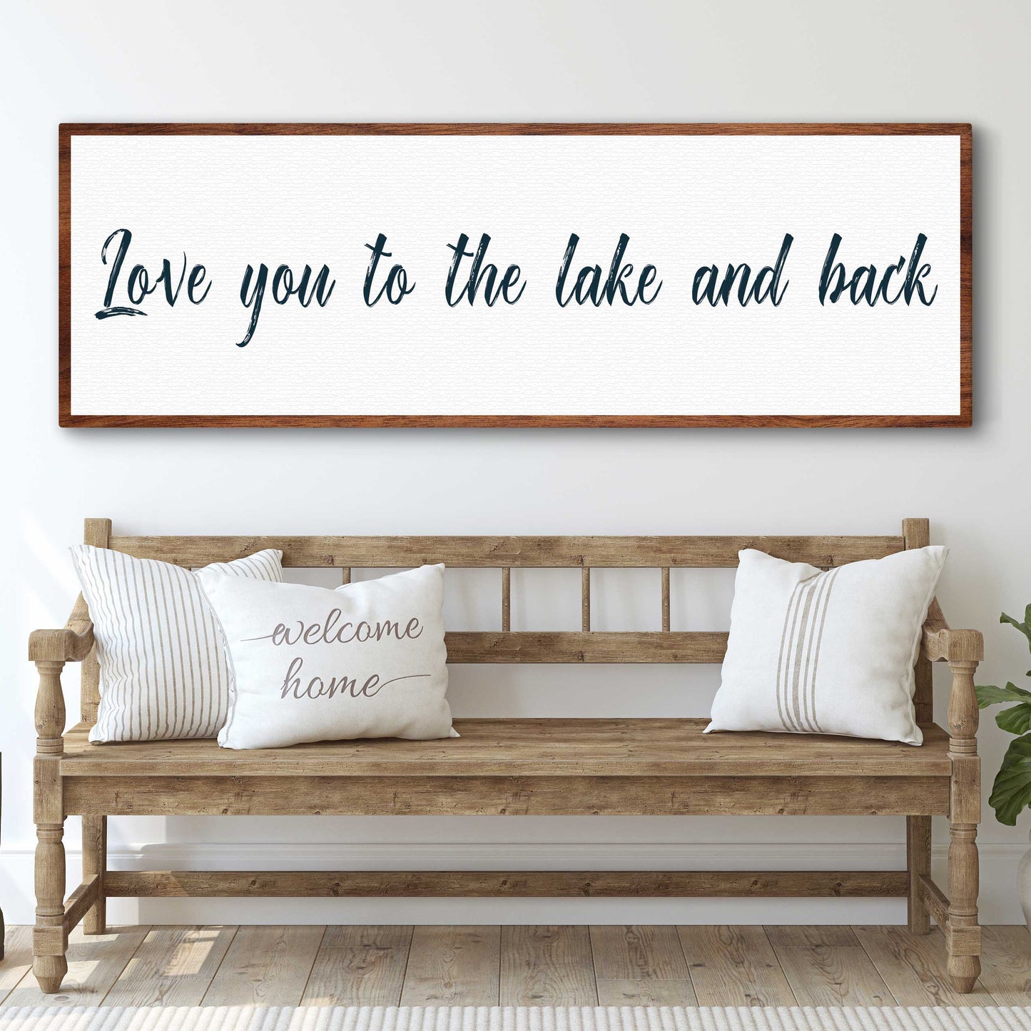 Love You To The Lake And Back Sign II - Tailored Canvases - Flyclothing LLC