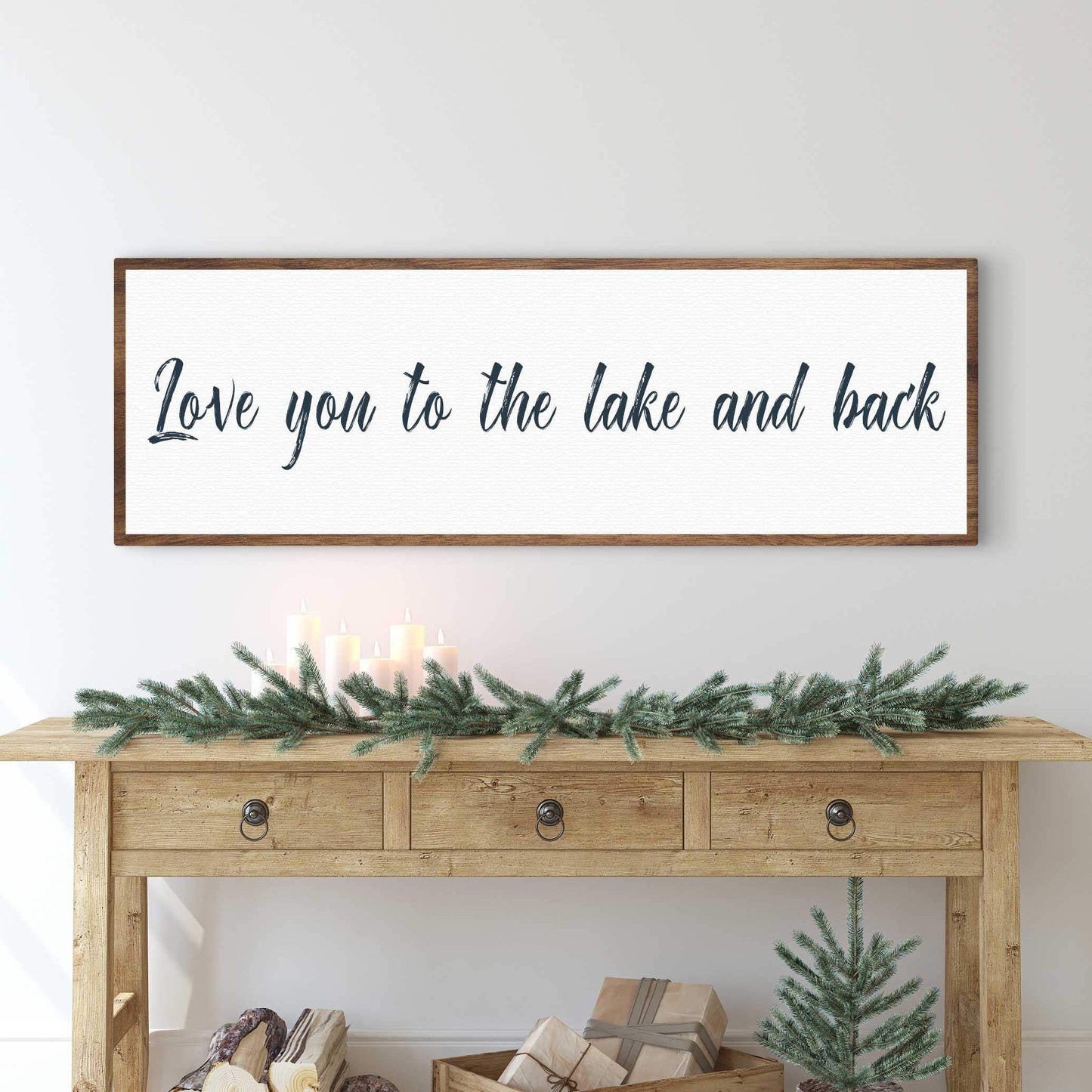 Love You To The Lake And Back Sign II - Tailored Canvases - Flyclothing LLC