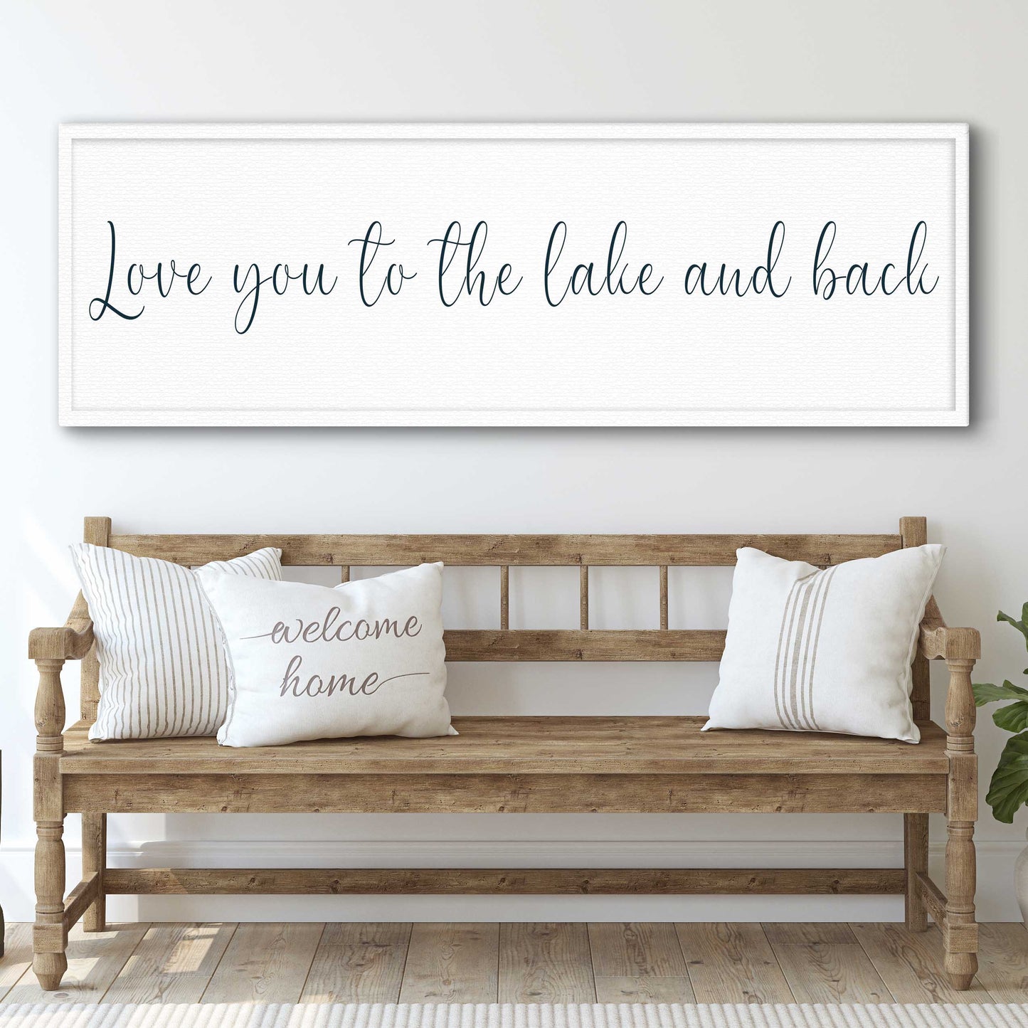Love You To The Lake And Back Sign II - Tailored Canvases - Flyclothing LLC