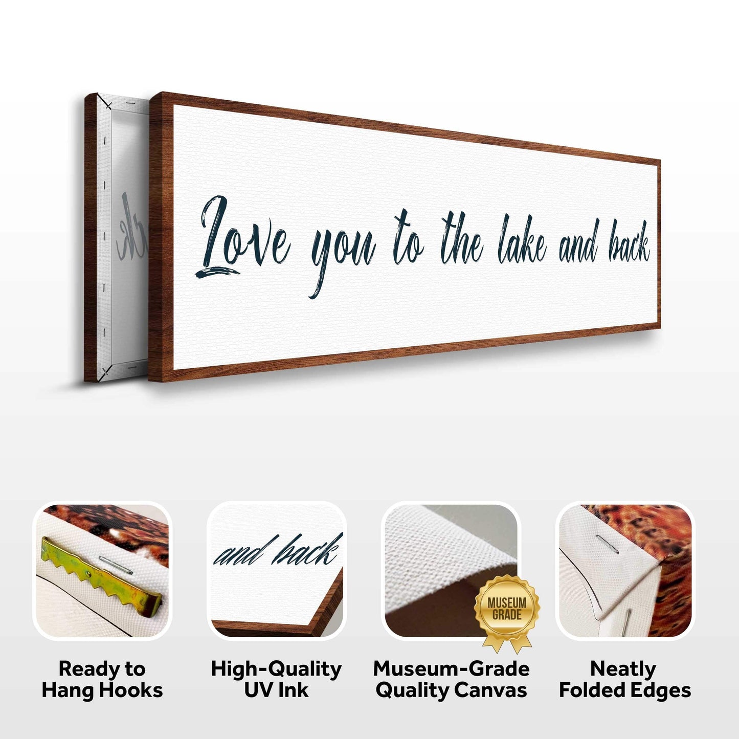Love You To The Lake And Back Sign II - Tailored Canvases - Flyclothing LLC