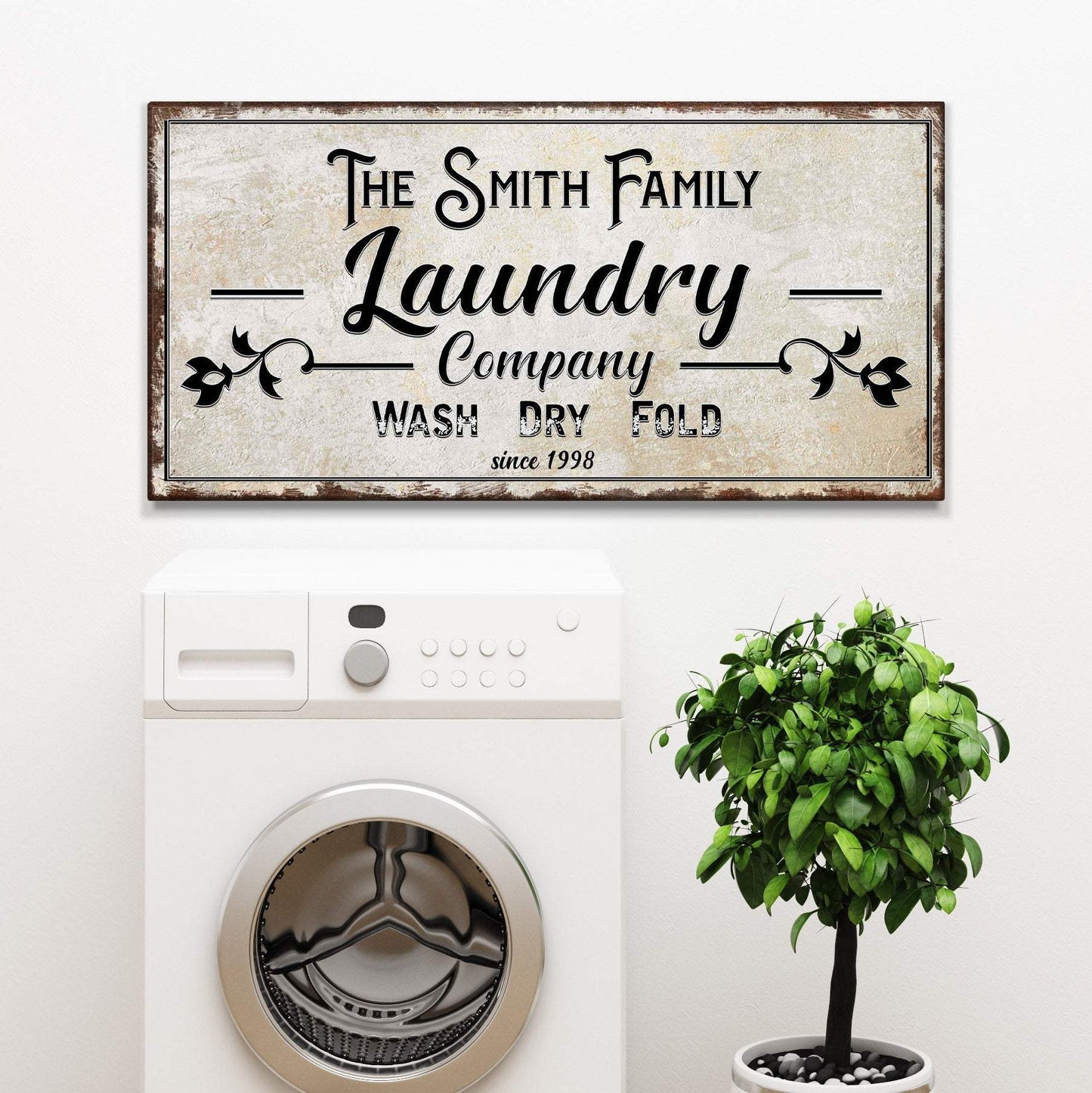 Family Laundry Company Sign - Tailored Canvases - Flyclothing LLC