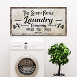 Family Laundry Company Sign - Tailored Canvases - Flyclothing LLC